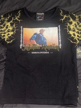 Civil Regime xJujutsu Kaisen Shibuya Incident Black Graphic Tee Women’s M NWT